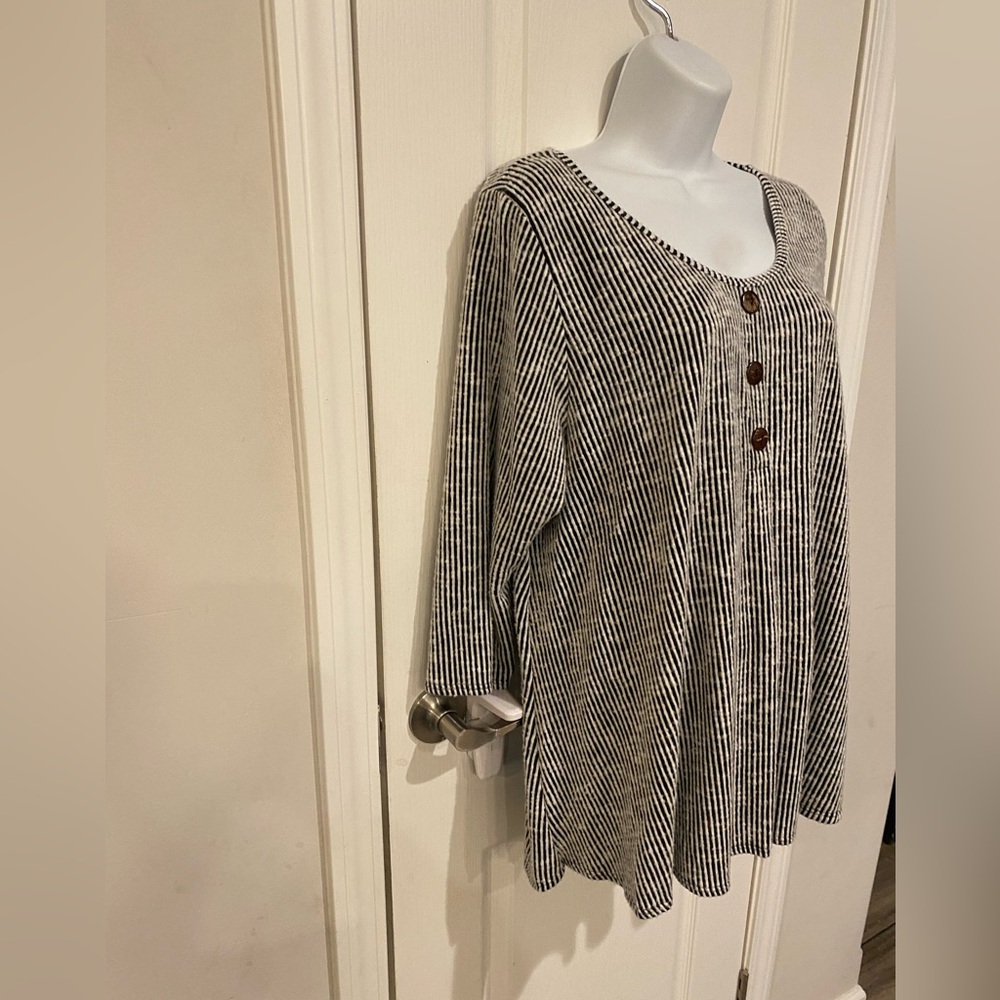 Star Vixen Peasant style top 3/4 Sleeve Tunic Blouse 2X - Picture 3 of 11